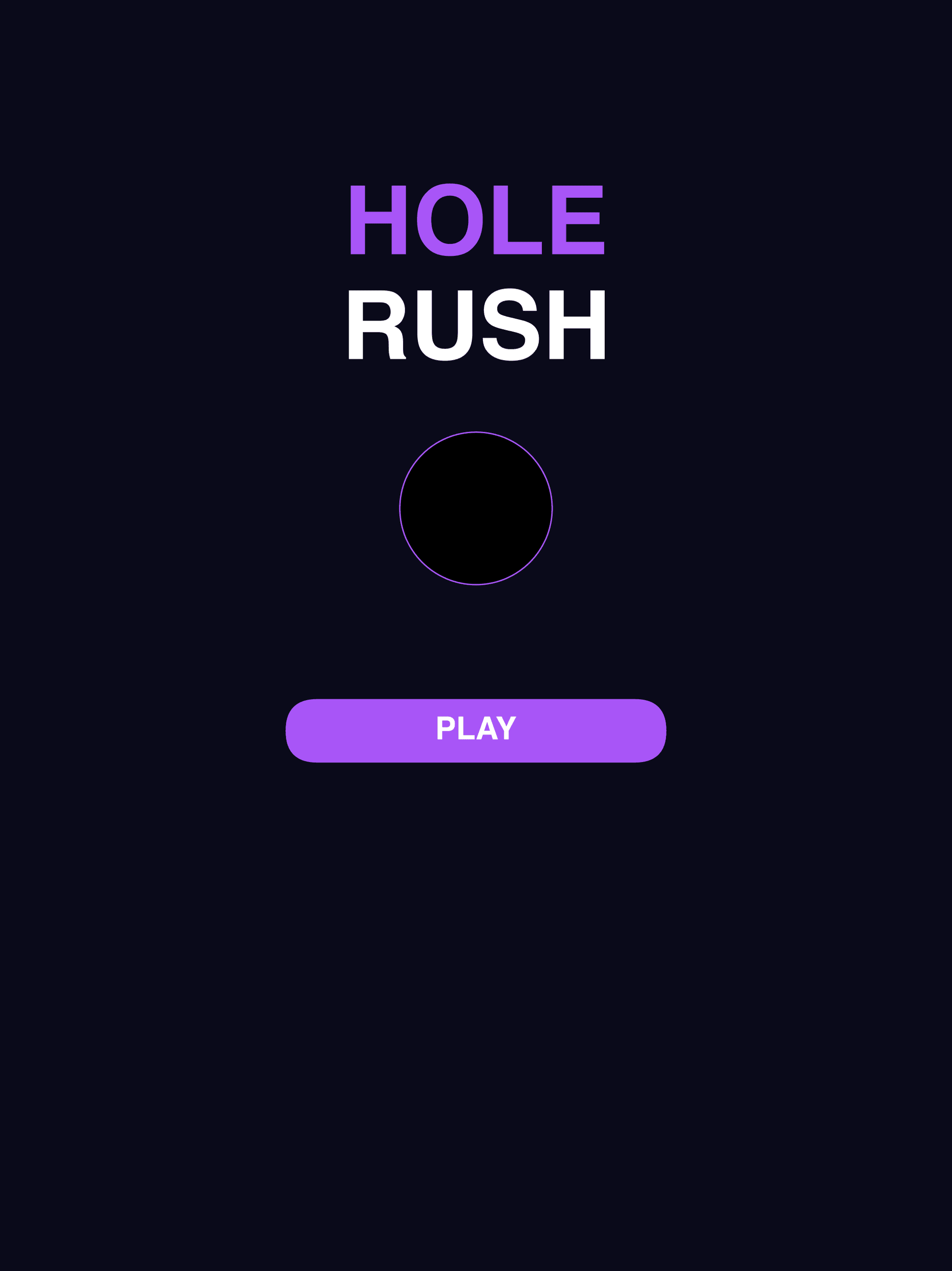 Hole Rush iPad screenshot 1