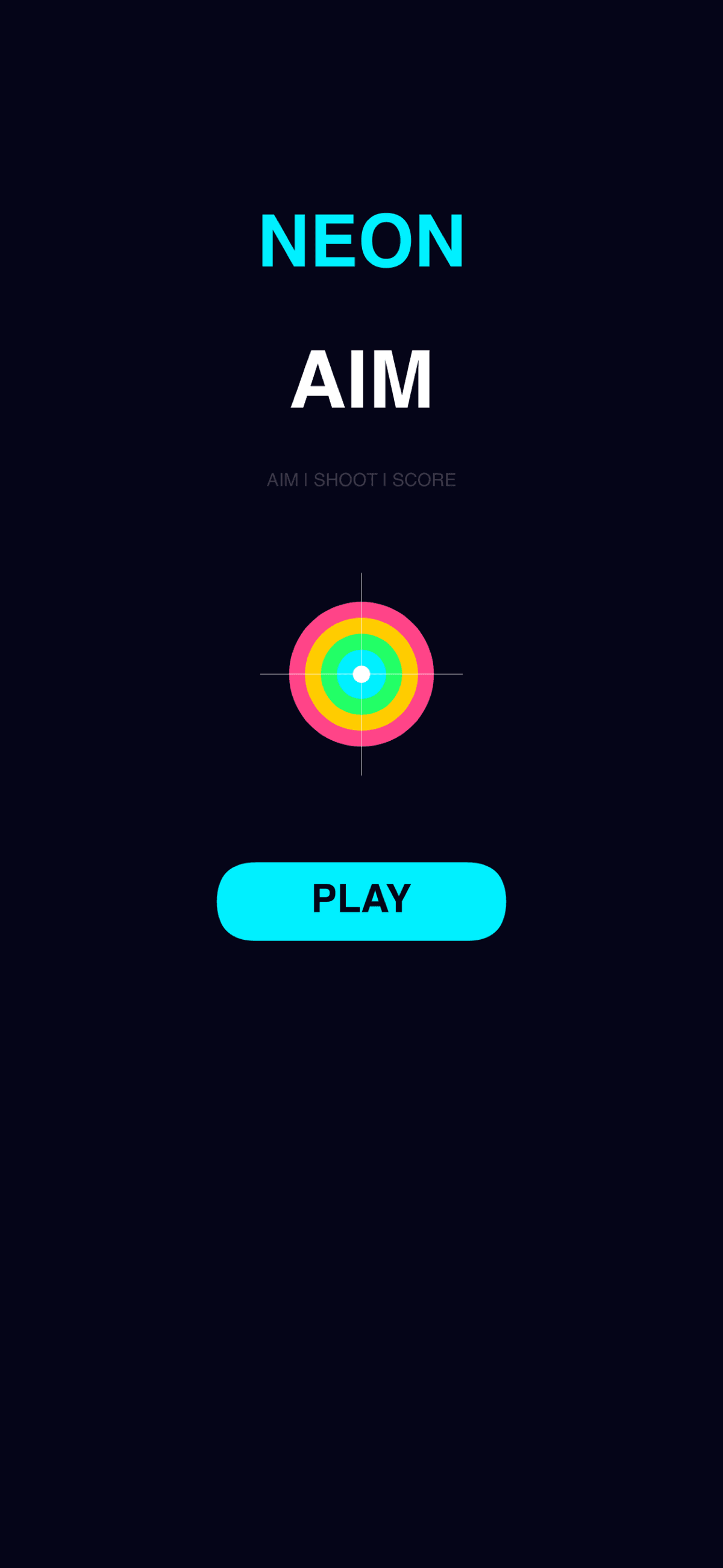 Neon Aim main menu