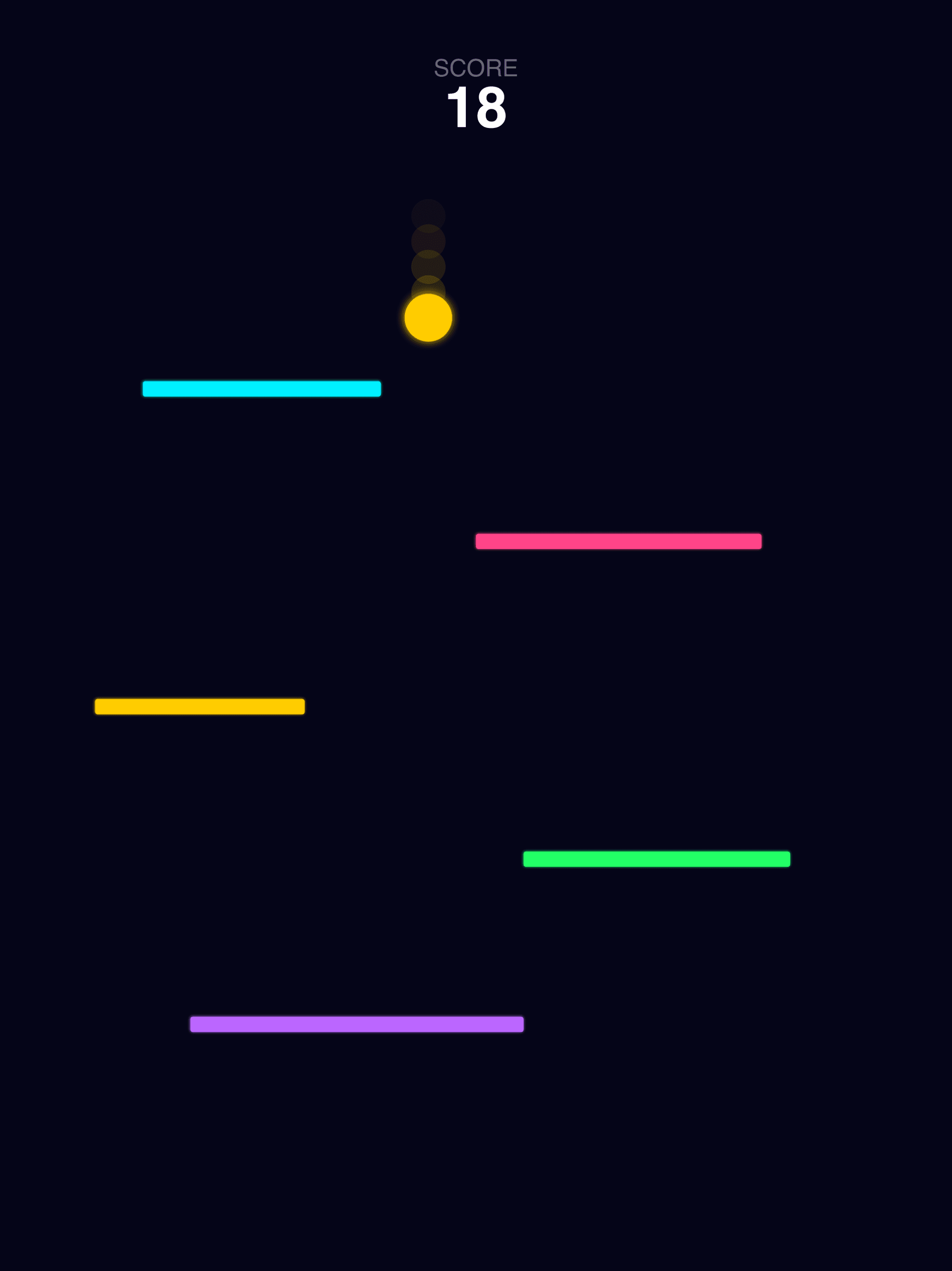 Neon Bounce iPad screenshot 2