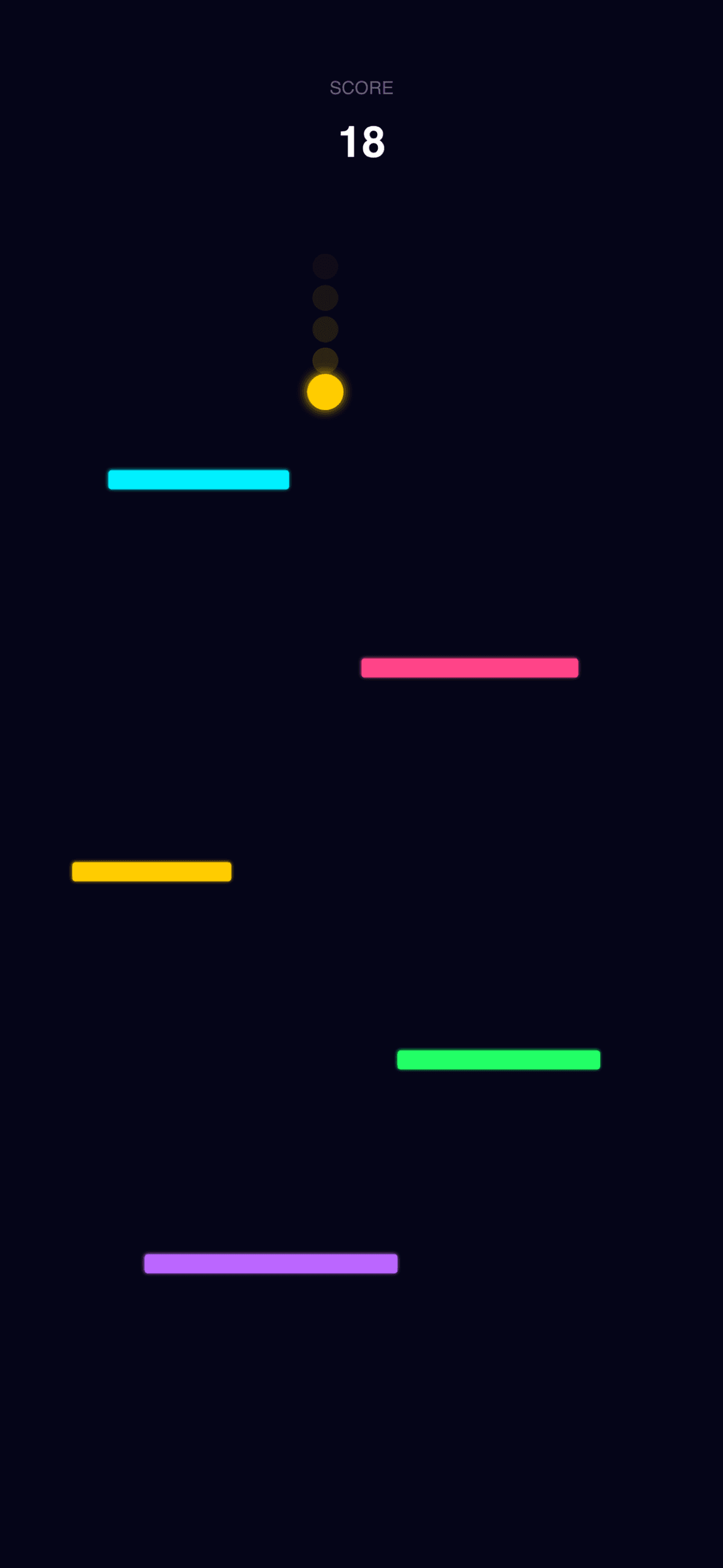 Neon Bounce iPhone screenshot 2