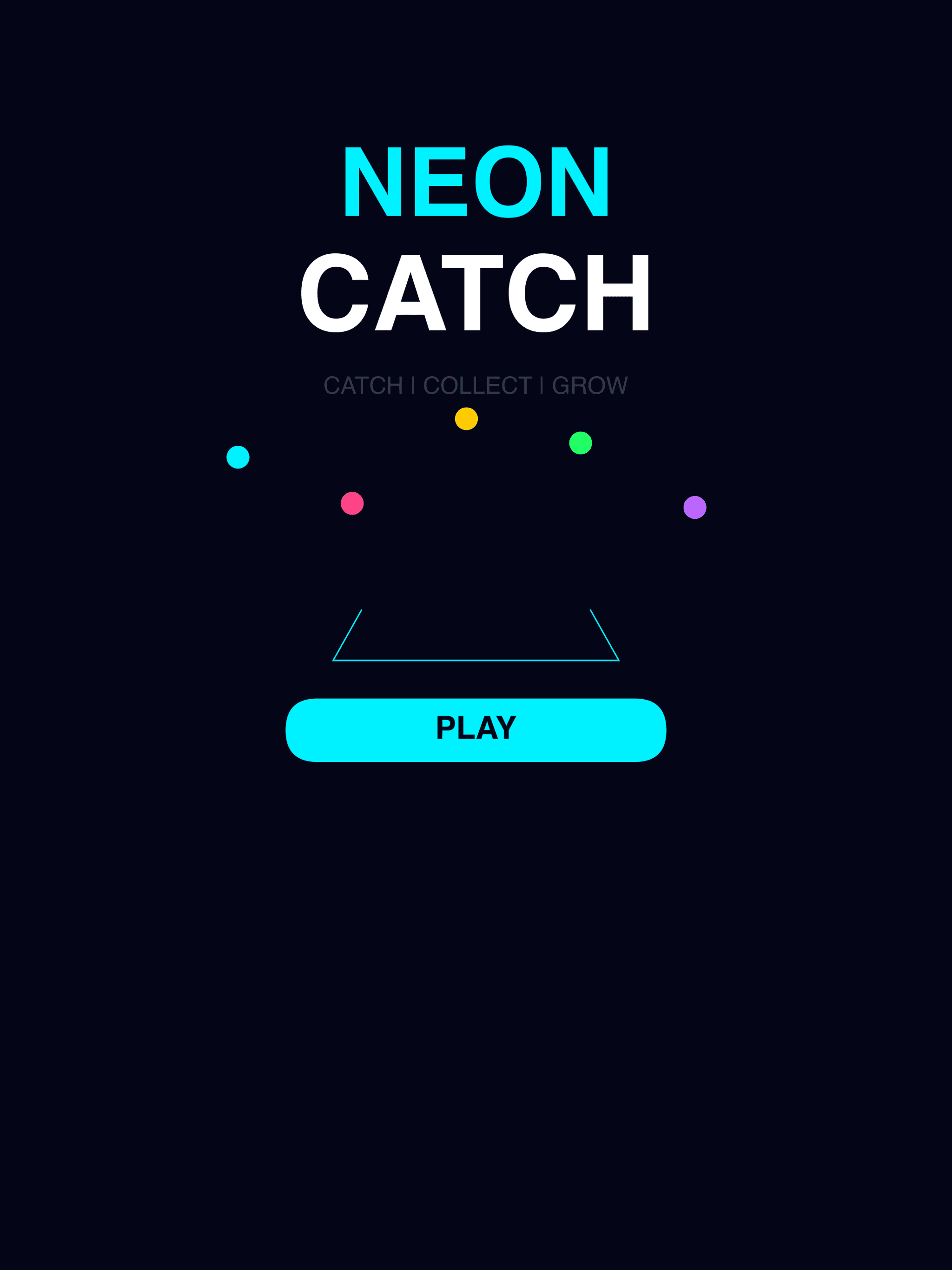 Neon Catch iPad screenshot 1