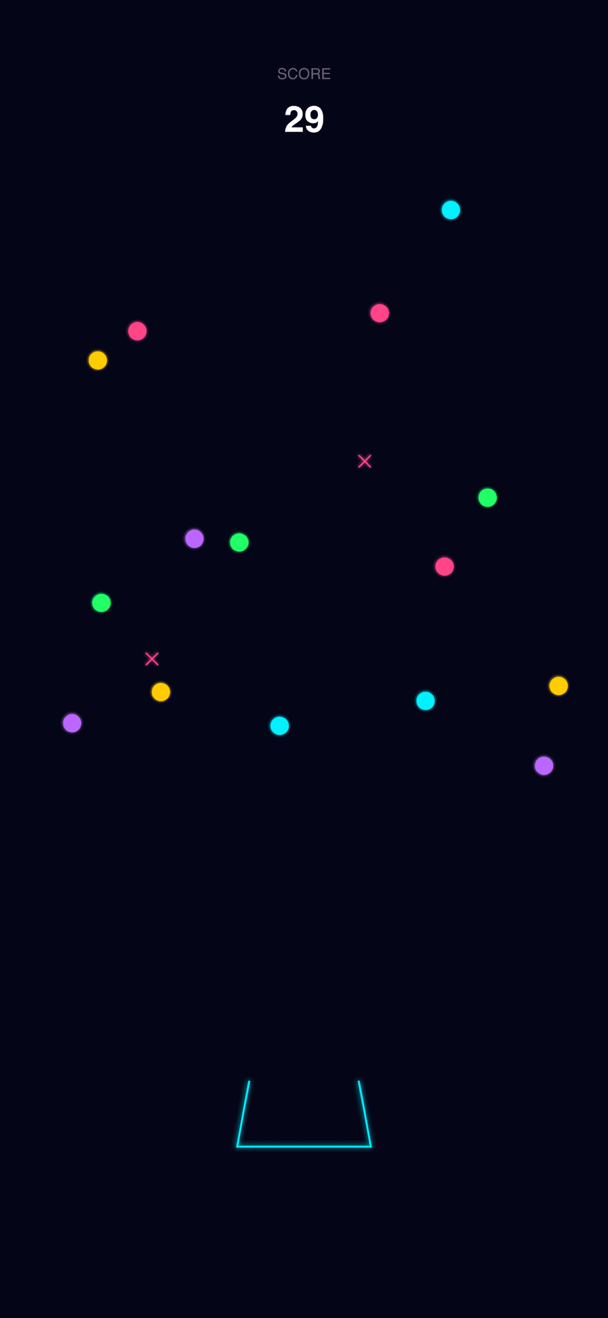 Neon Catch iPhone screenshot 2