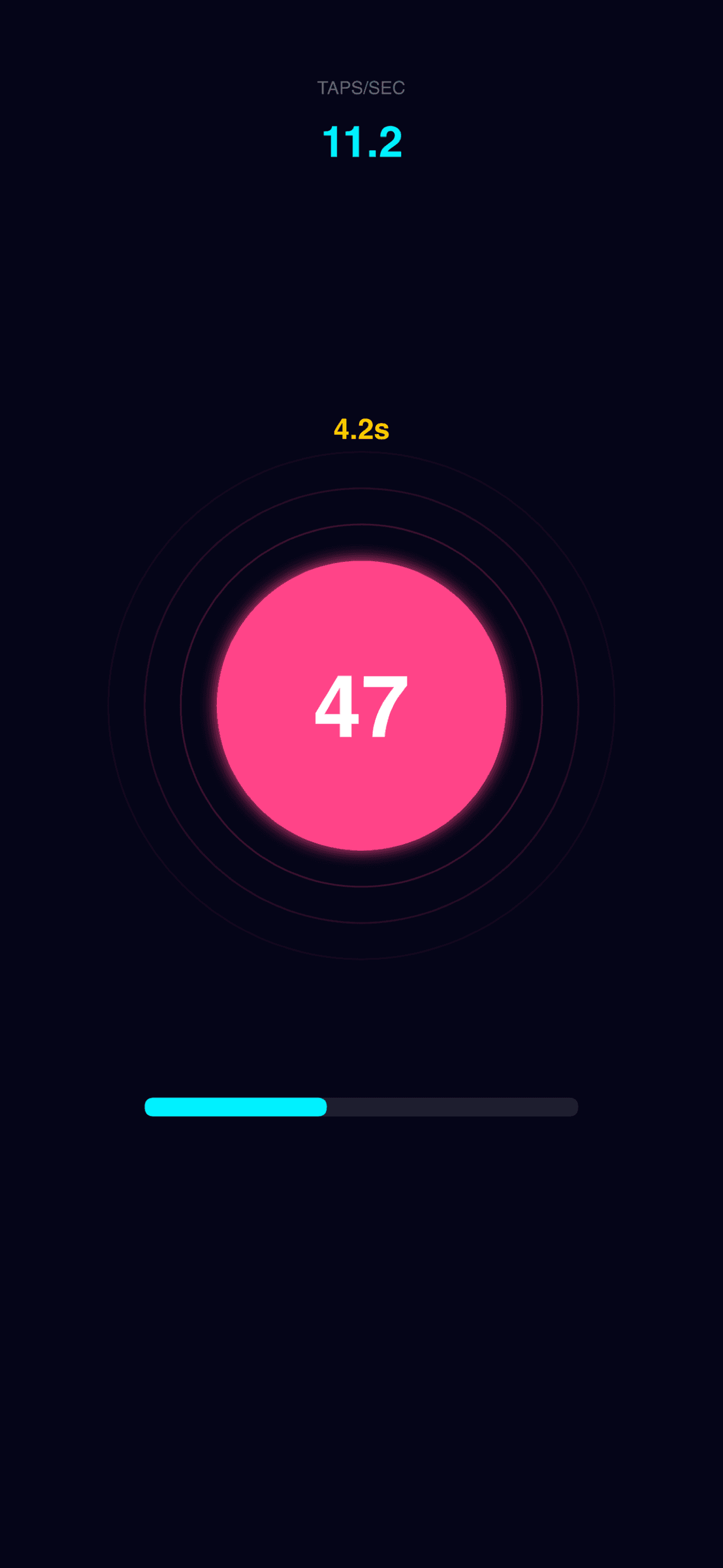 Neon Click iPhone screenshot 2