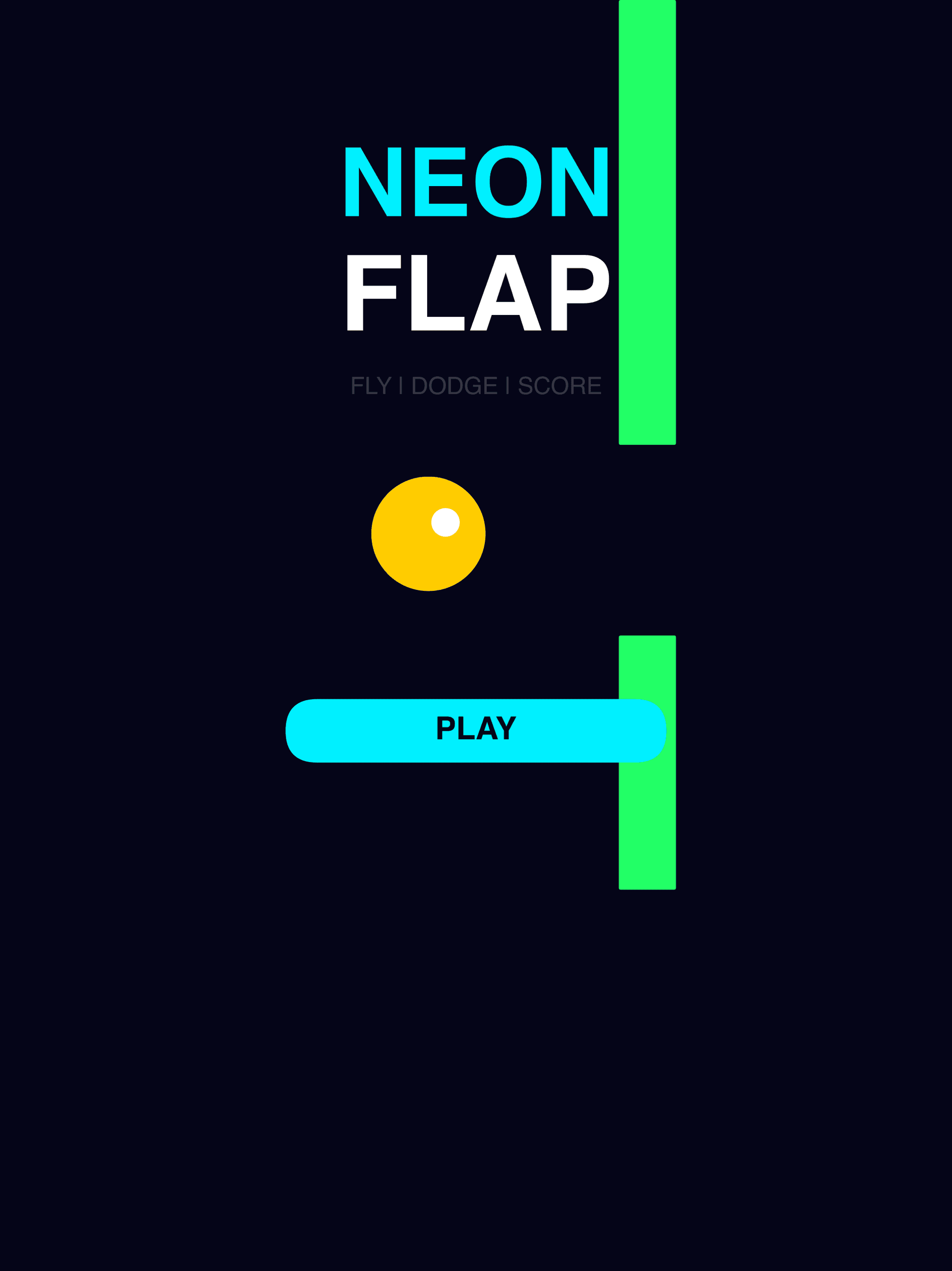 Neon Flap iPad screenshot 1
