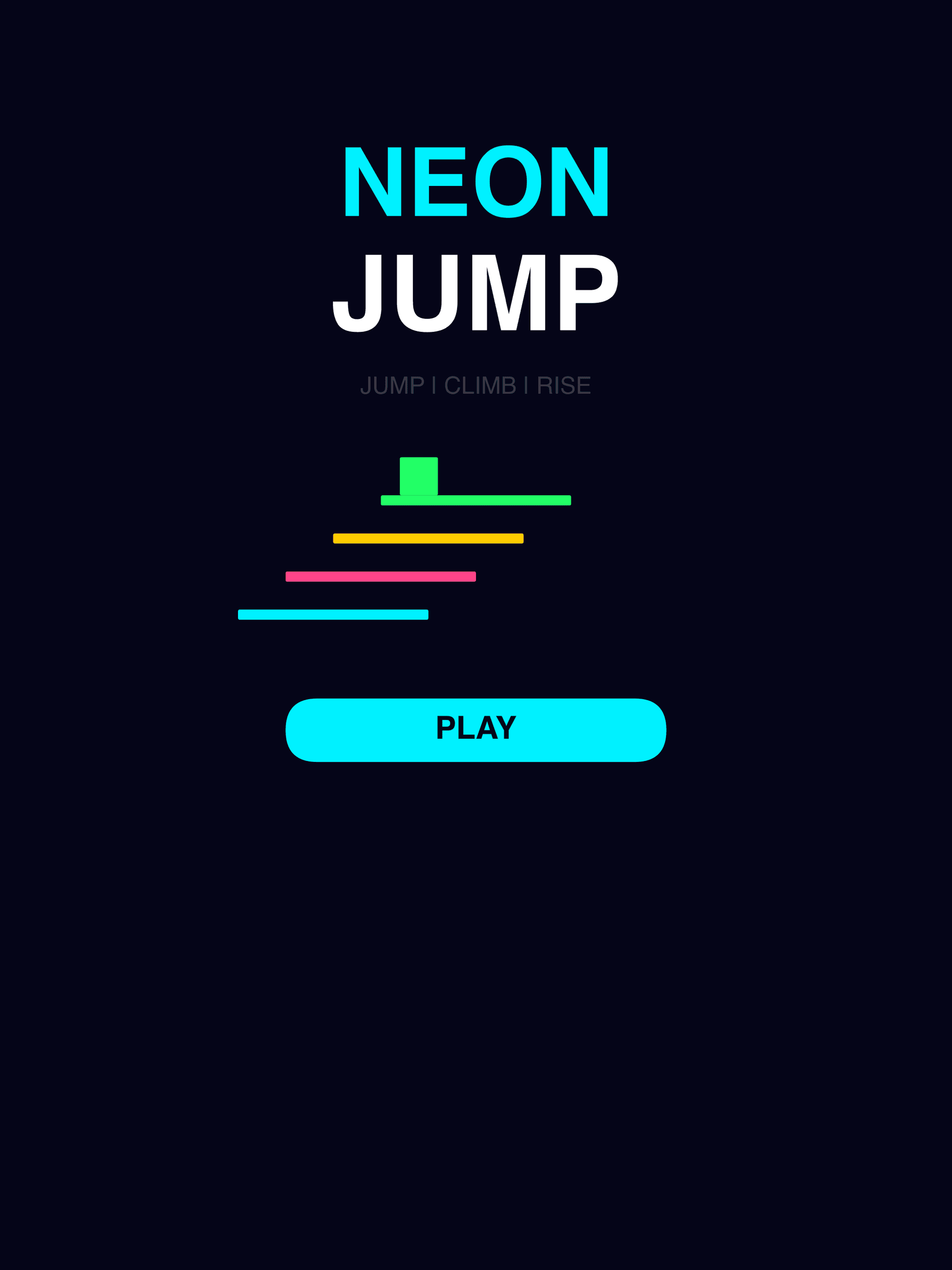 Neon Jump iPad screenshot 1