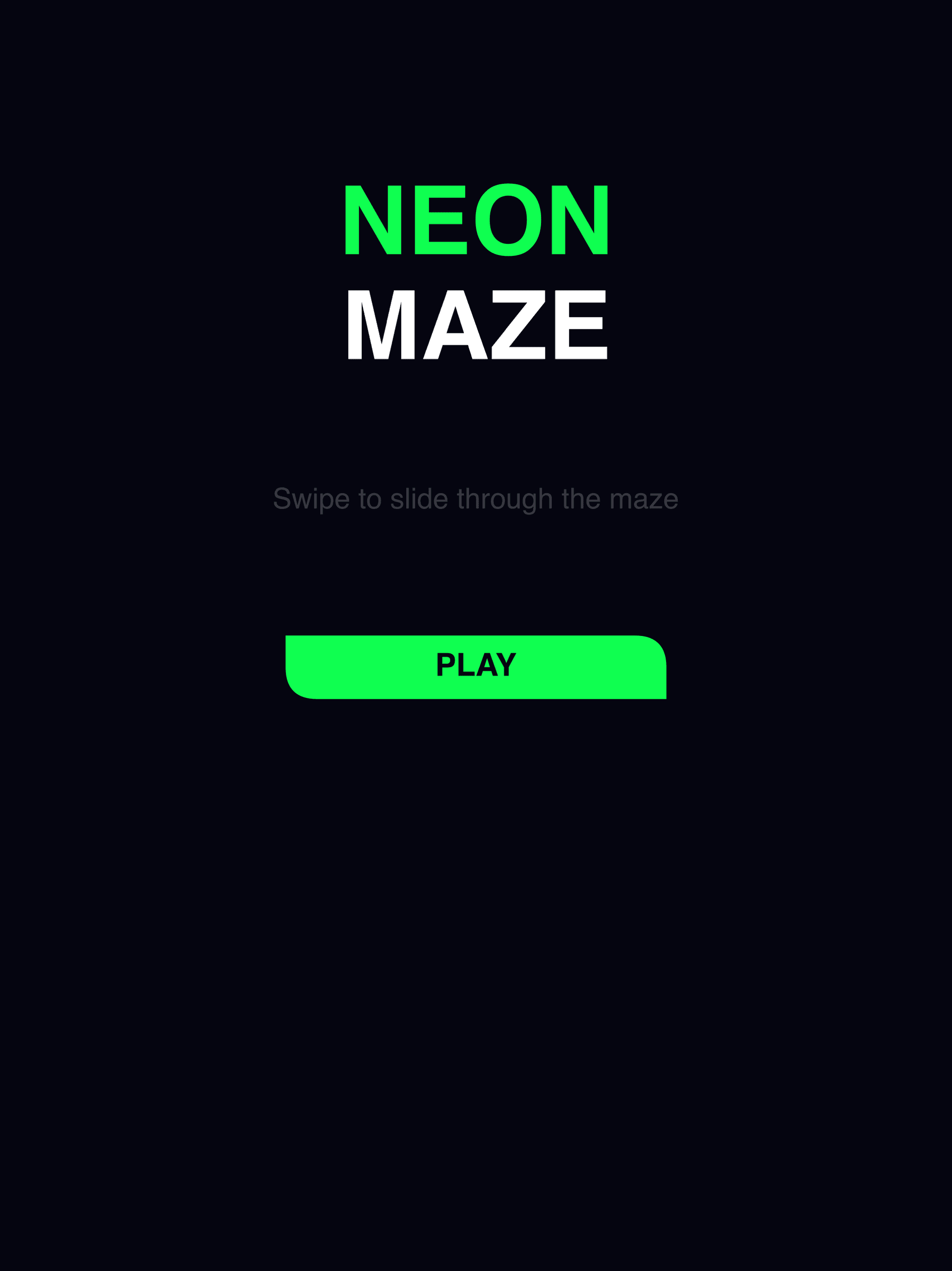Neon Maze iPad screenshot 1