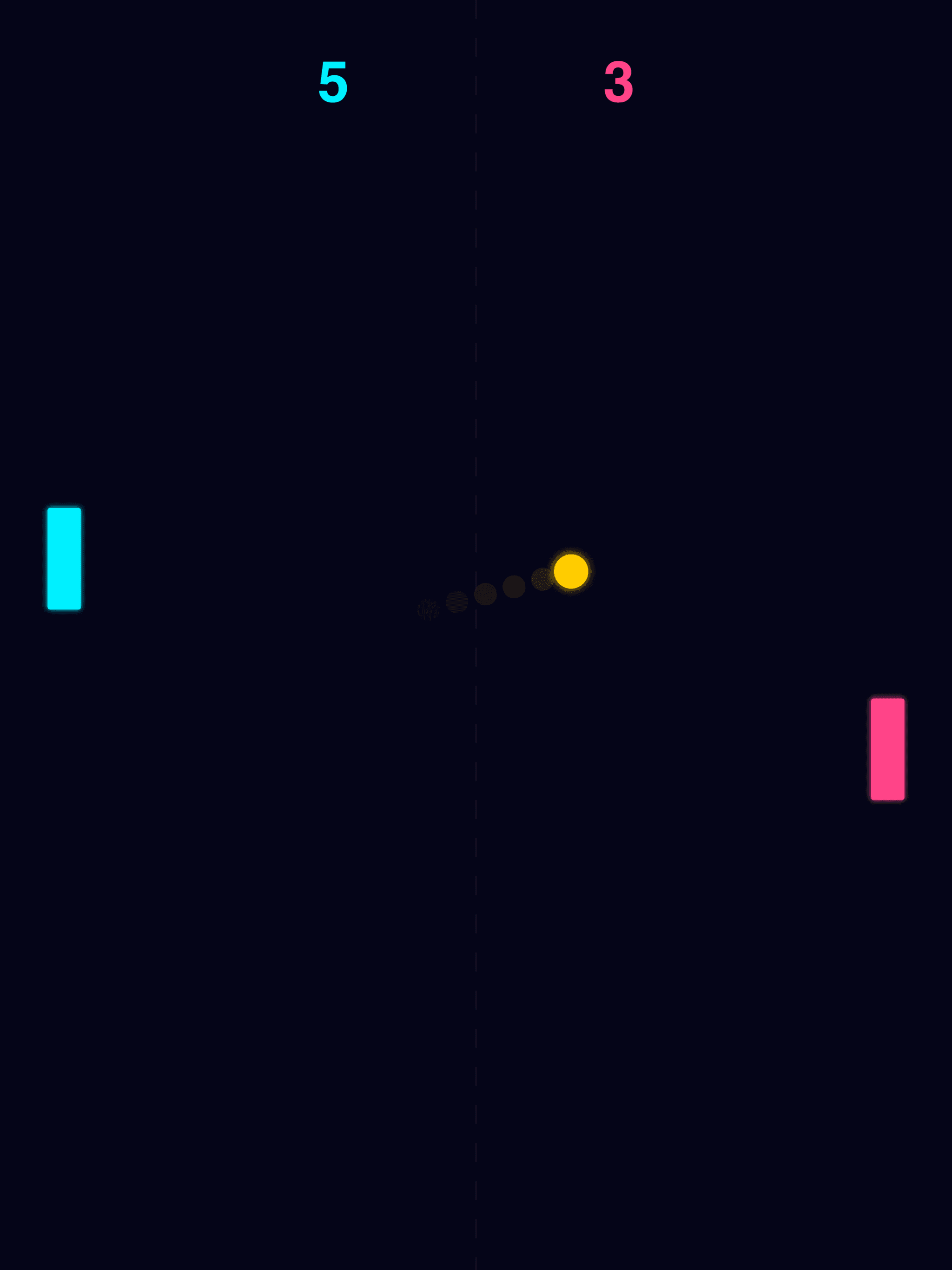 Neon Pong iPad screenshot 2