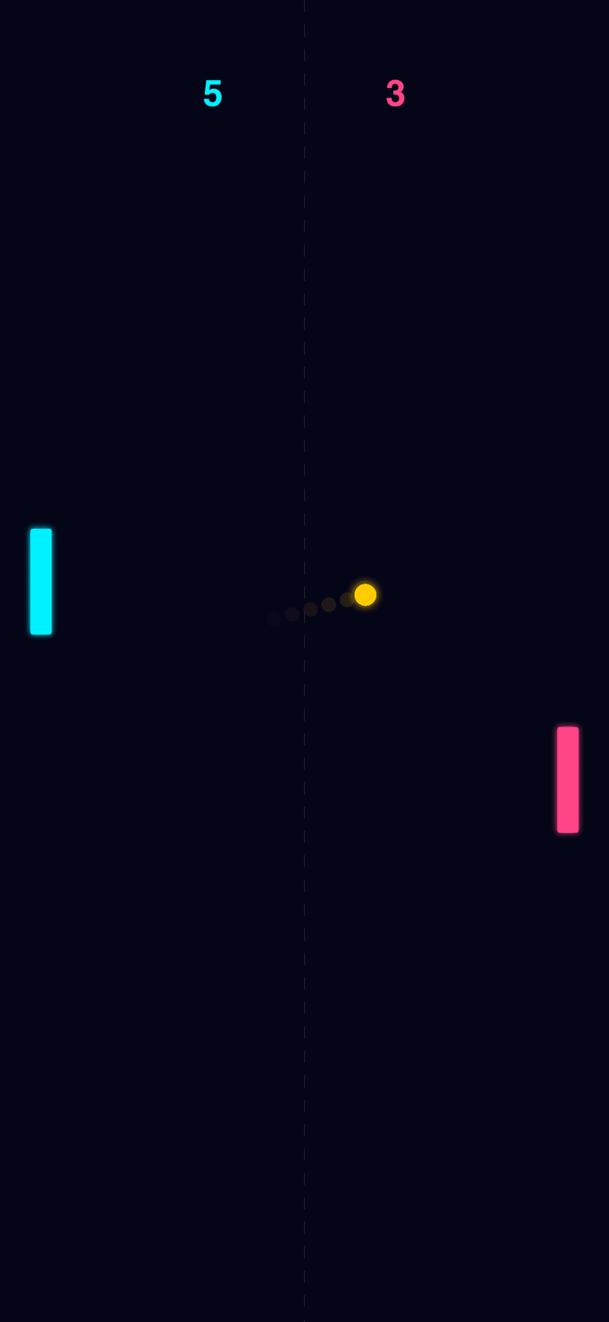 Neon Pong iPhone screenshot 2