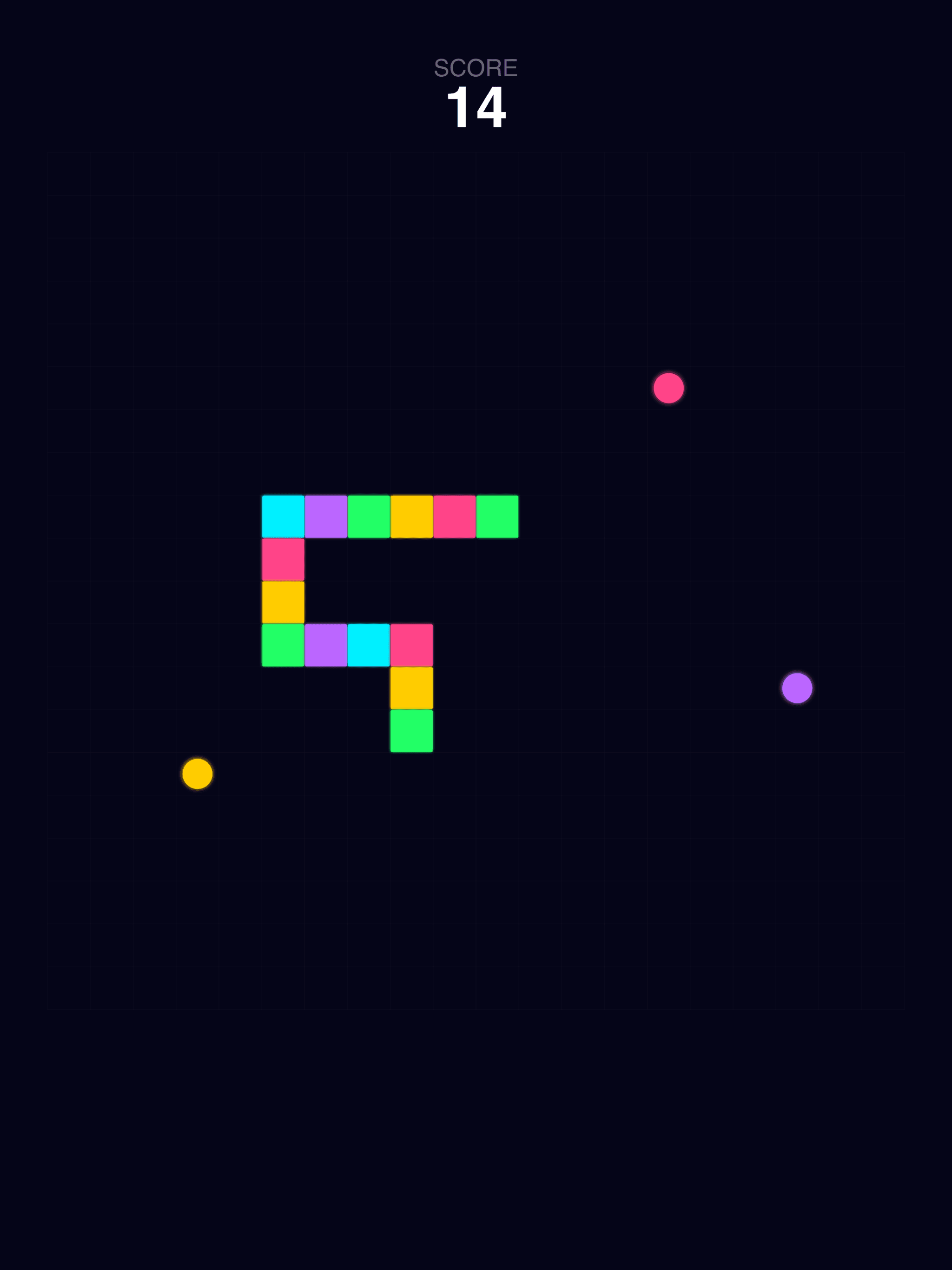 Neon Snake iPad screenshot 2