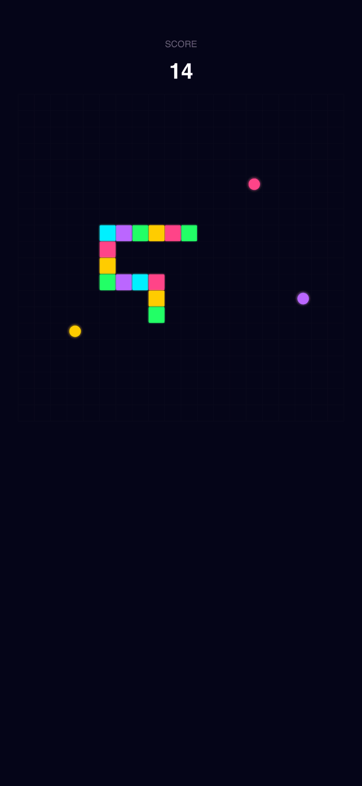 Neon Snake iPhone screenshot 2