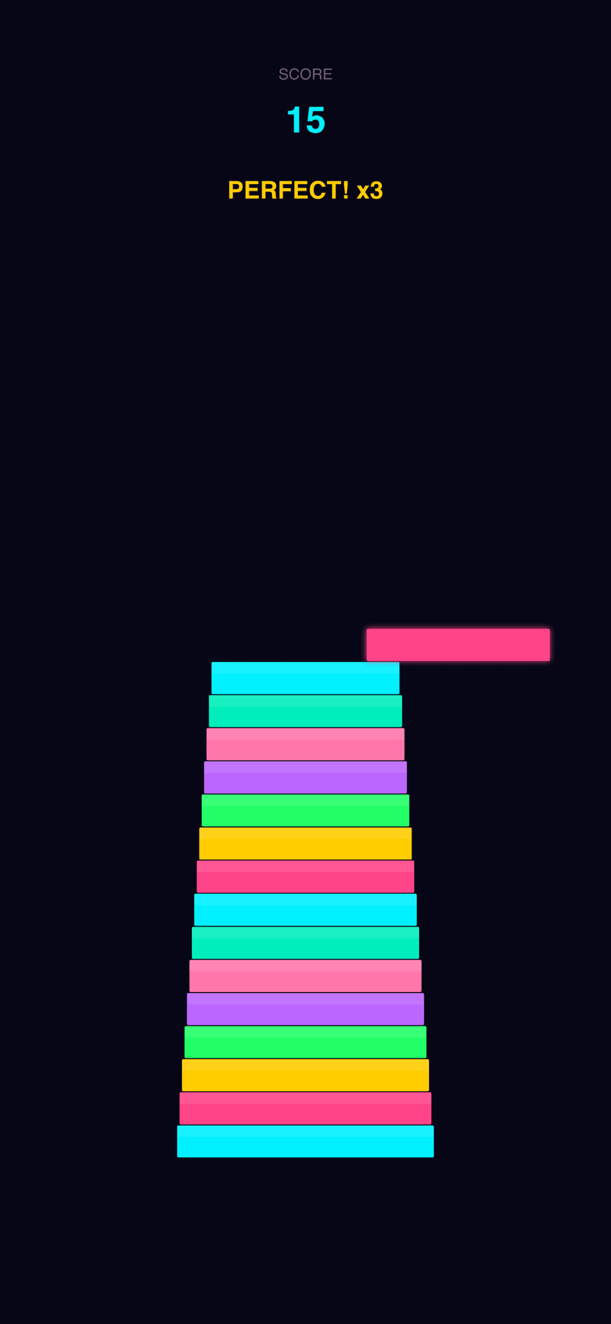 Neon Stack iPhone screenshot 2