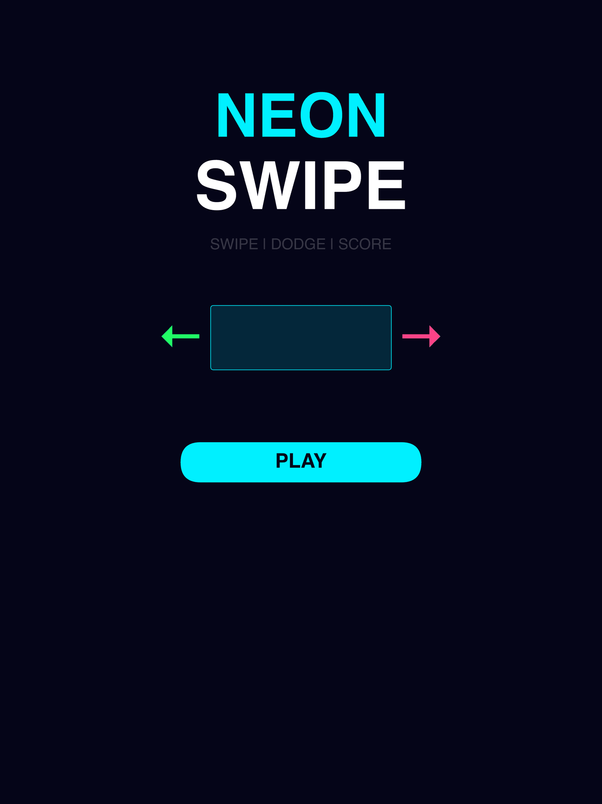Neon Swipe iPad screenshot 1