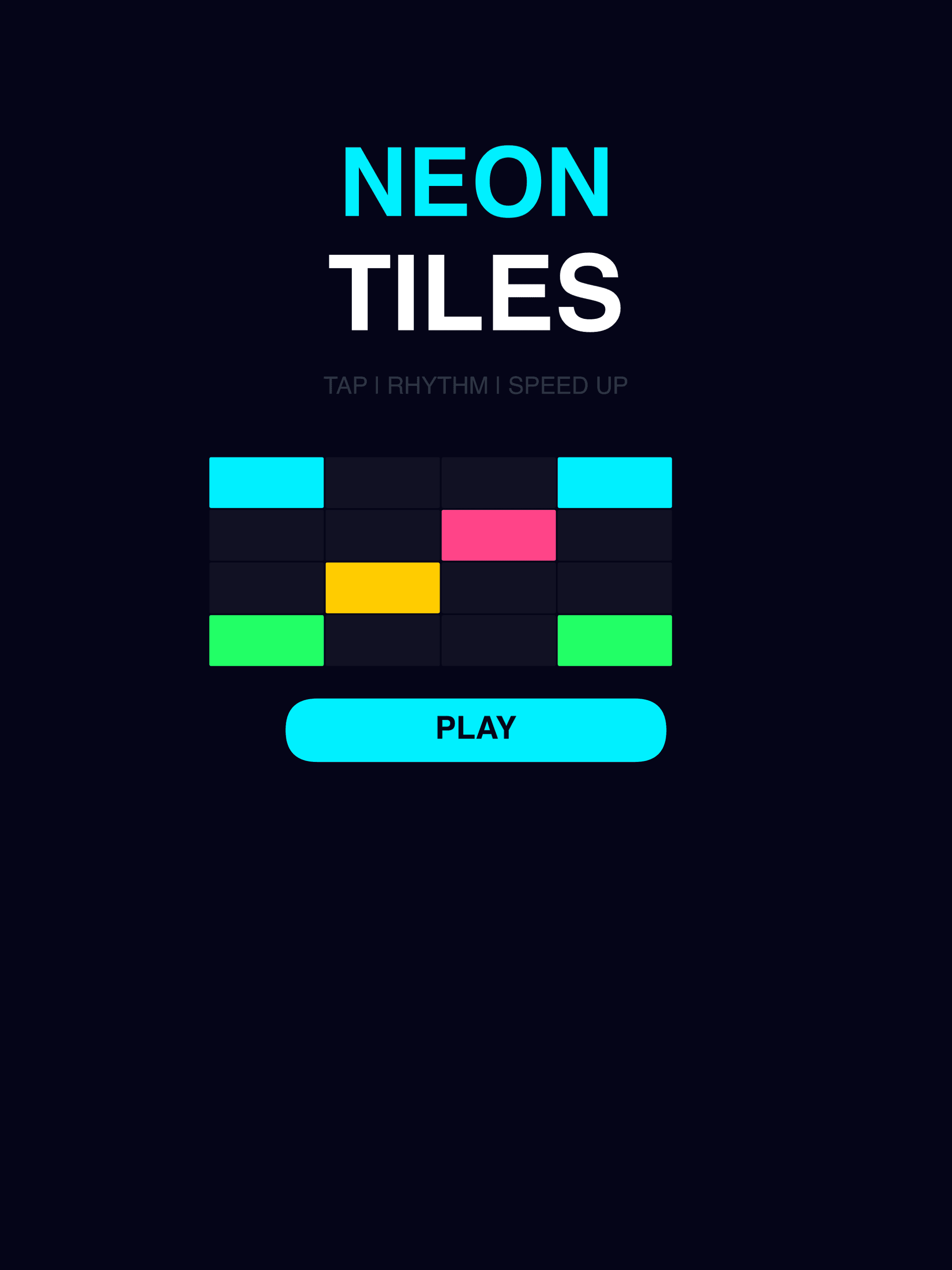 Neon Tiles iPad screenshot 1