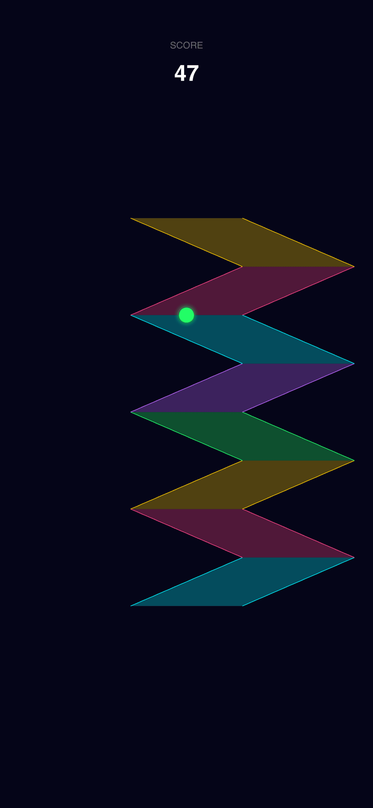 Neon Zig iPhone screenshot 2