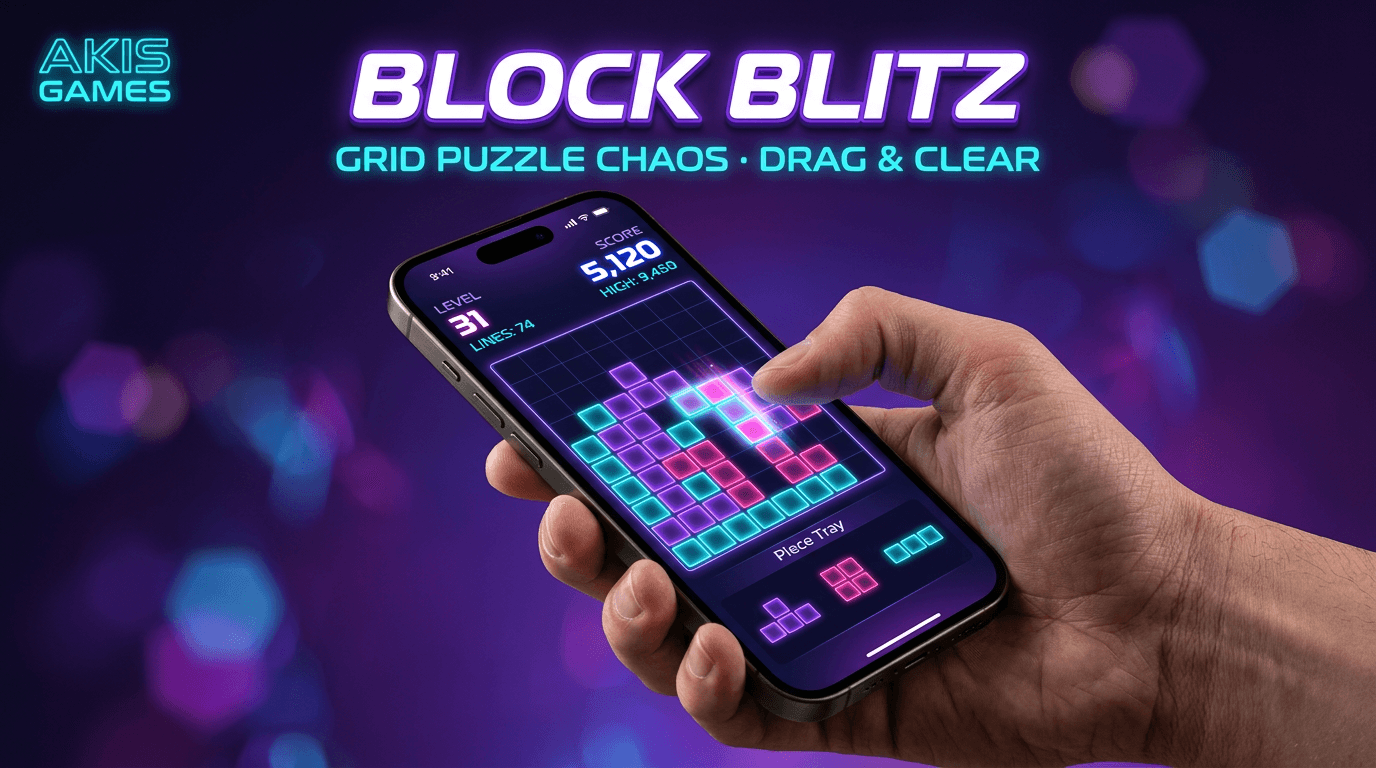 Block Blitz hero art