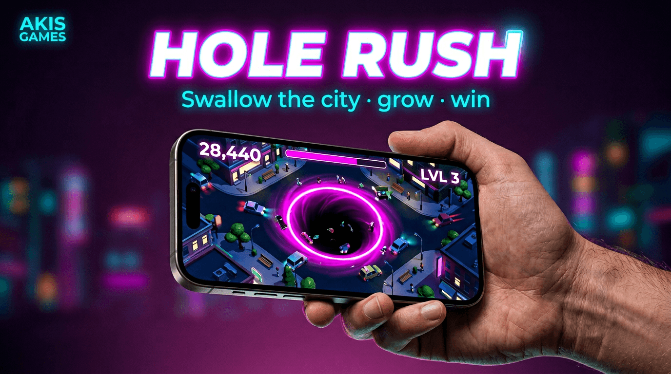 Hole Rush — Black hole IO — swallow and grow