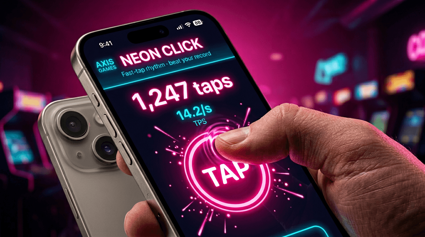 Neon Click — Fast-tap rhythm