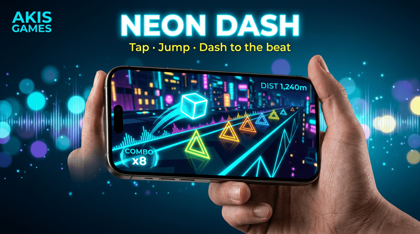 Neon Dash — Tap runner