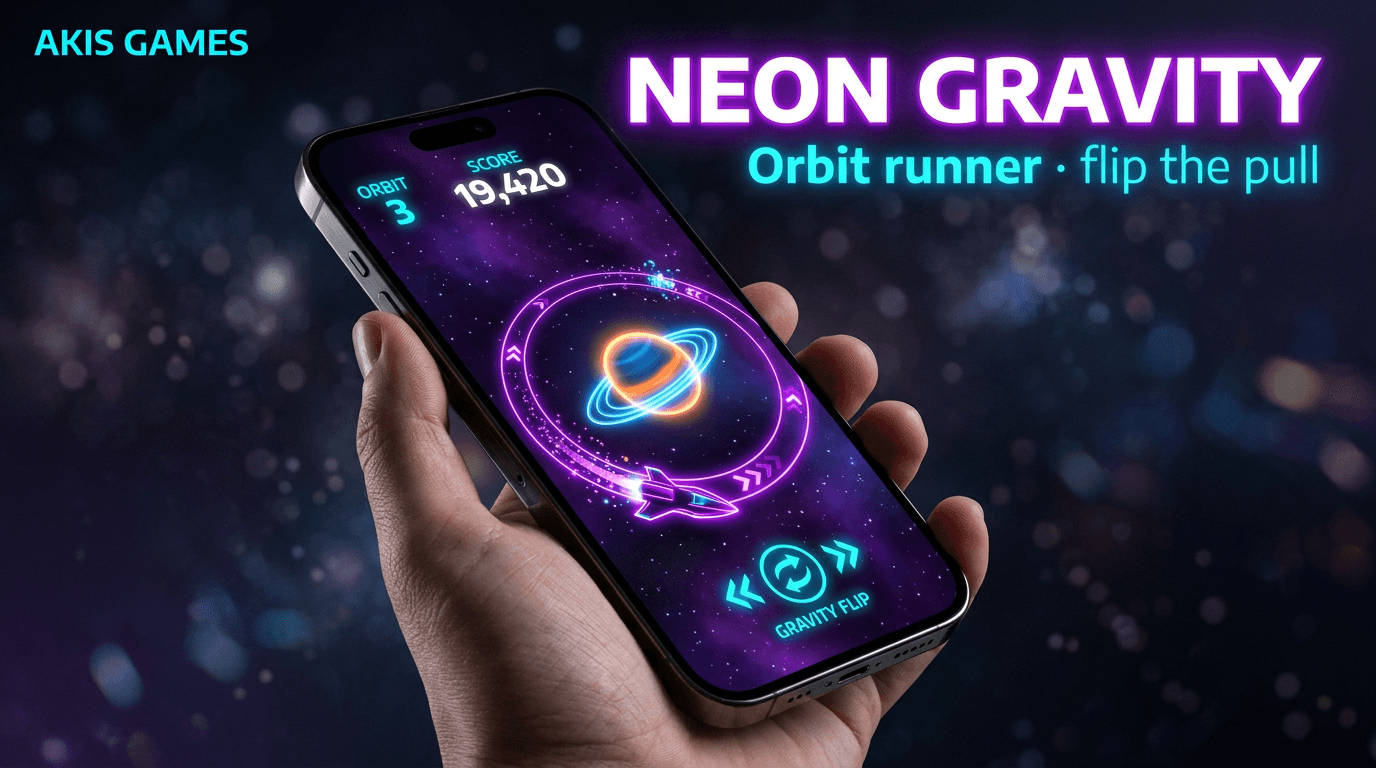Neon Gravity — Orbit runner