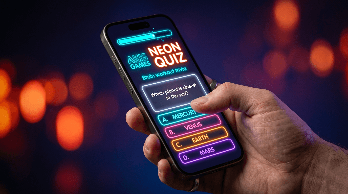 Neon Quiz — Brain workout trivia