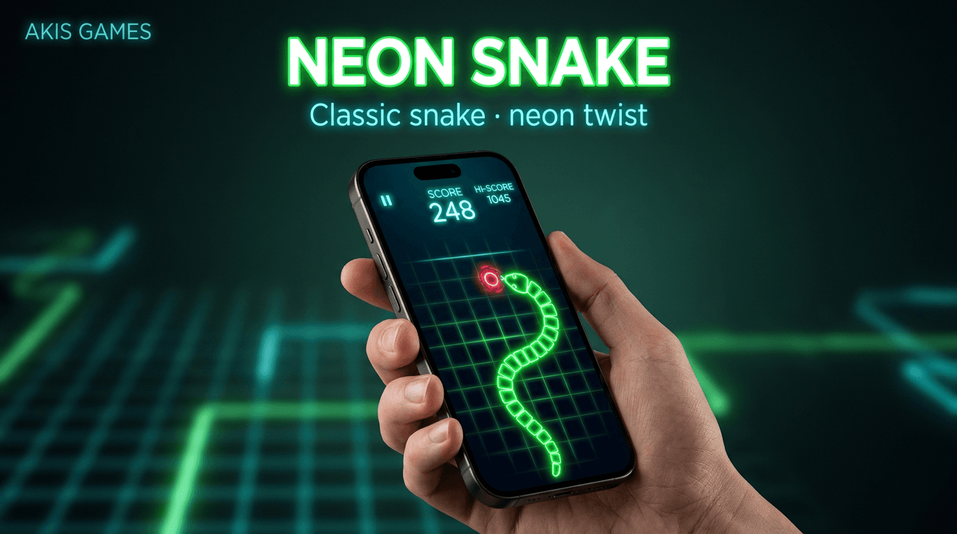 Neon Snake — Classic snake, reimagined in neon