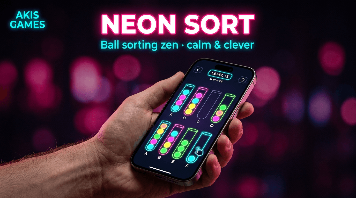 Neon Sort — Color ball sorting zen